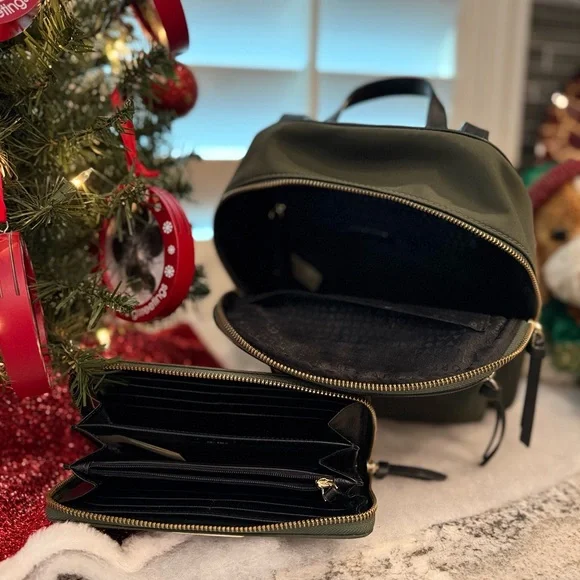 Chic Green Backpack and Wallet Combo Backpack Wallet Set - Etsy main image 4